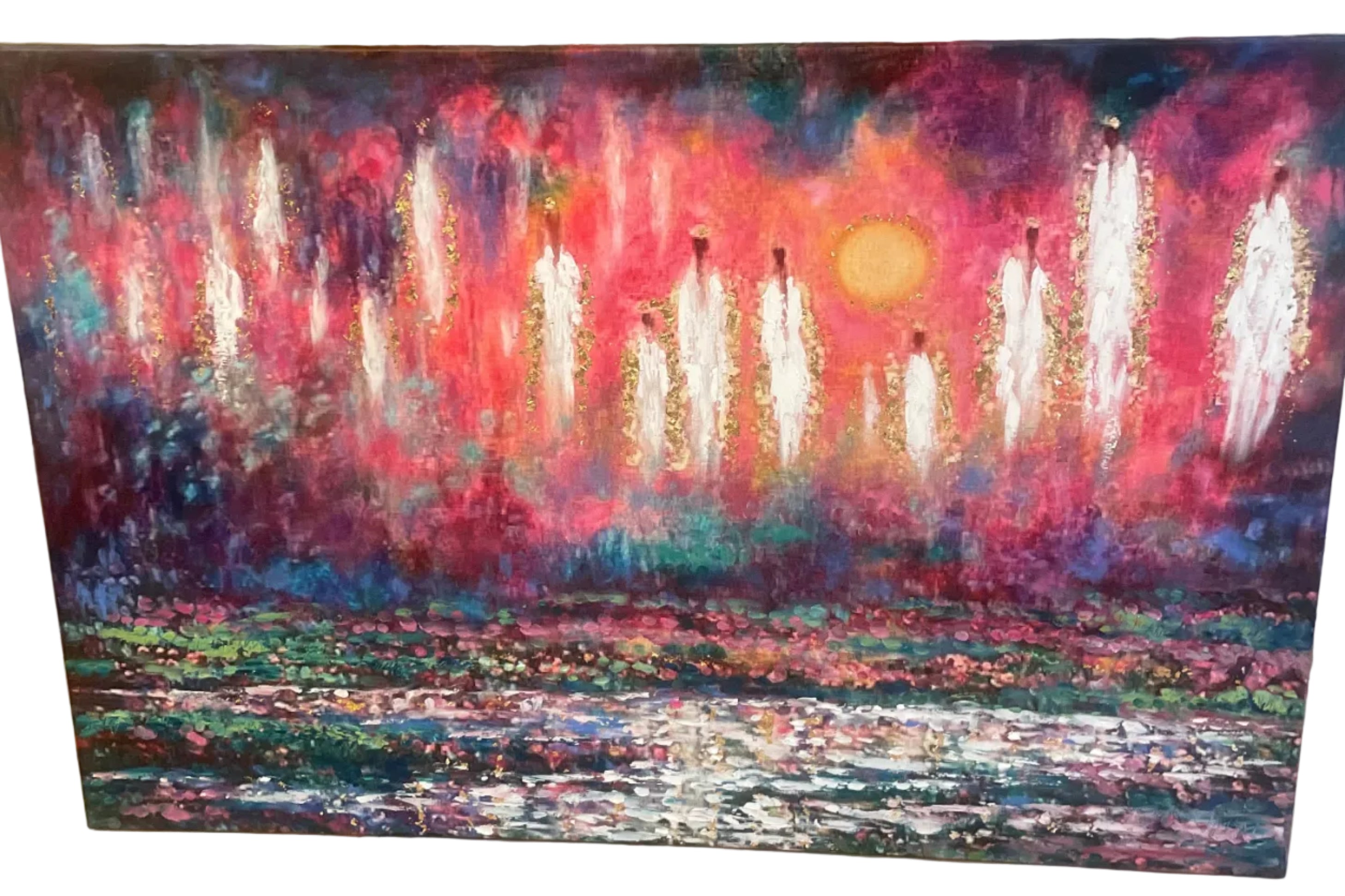 Angels in heavens sunlight ,# 1of 5 limited edition embellished Angel prints