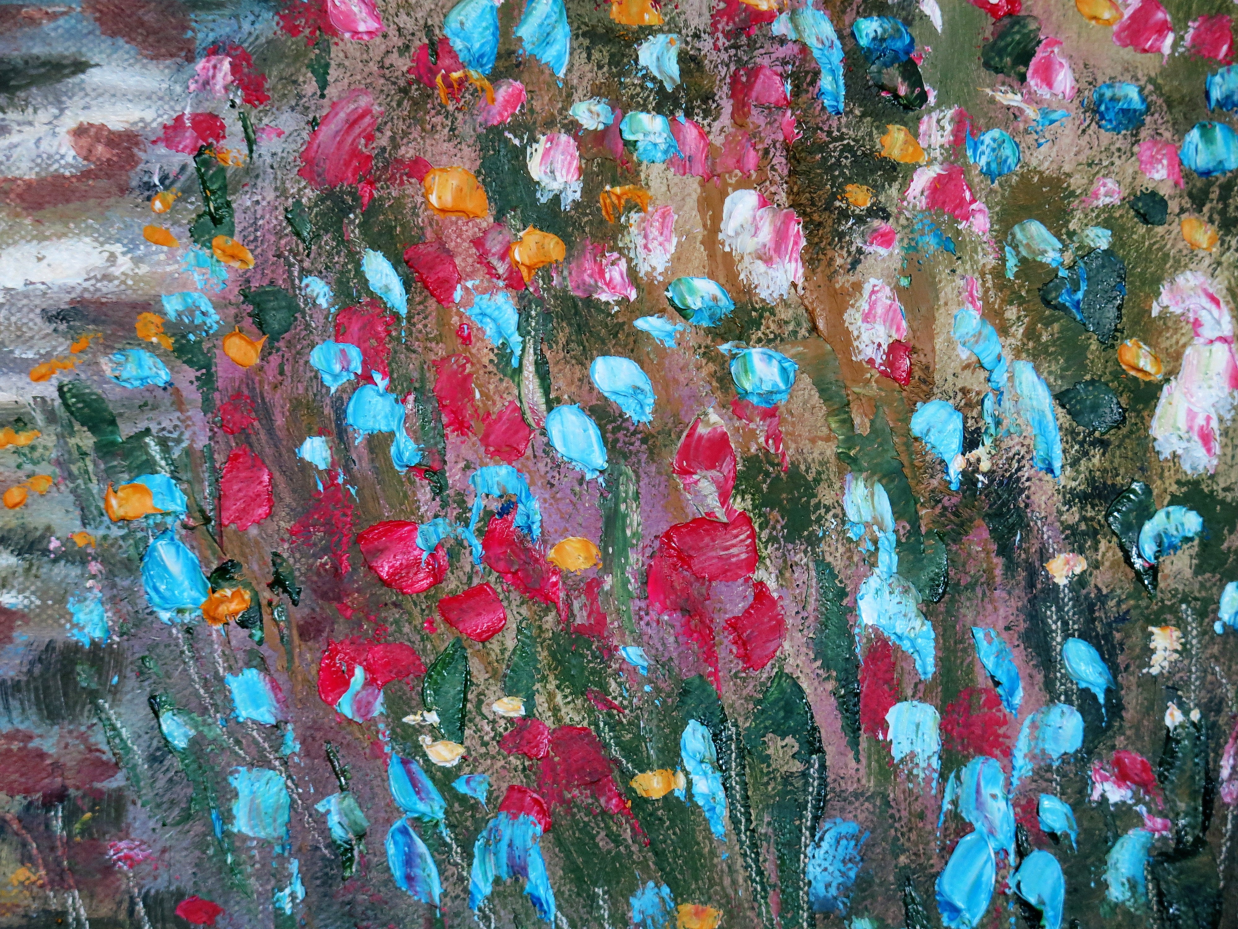 Original painting - Cherry Tree Blossom Path 24 x 20